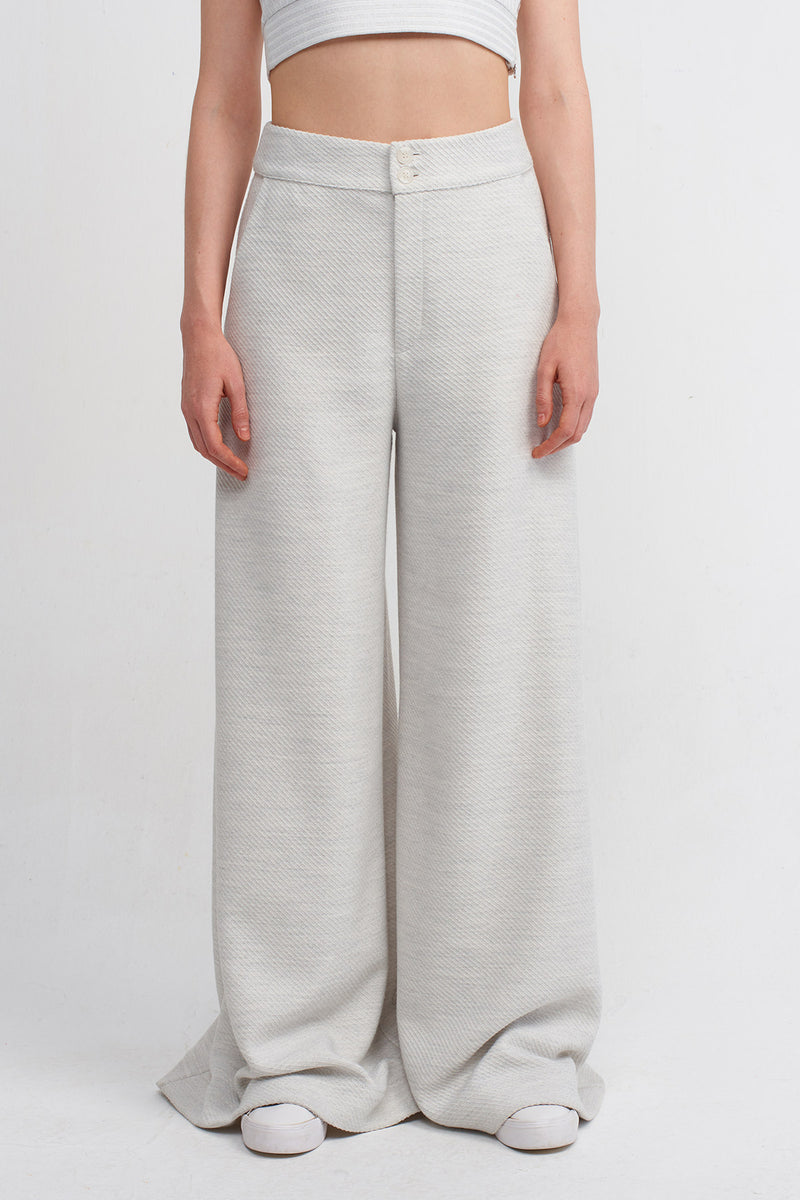 NU Wide-Leg Pants Ice