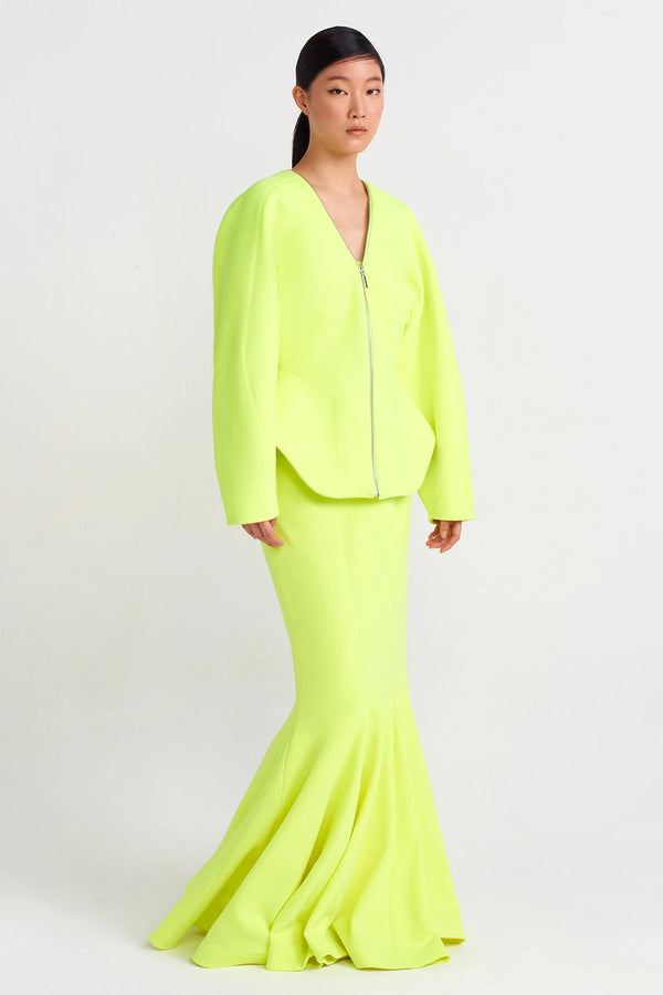 NU Zippered Jacket Neon Green