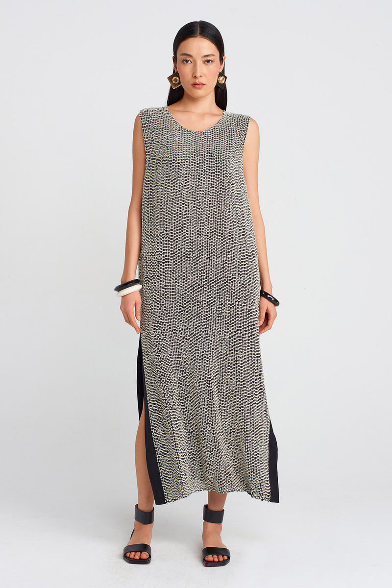 NU Hand-Beaded Chic Dress Black
