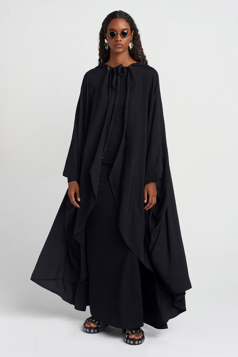 NU Chiffon Cape Black