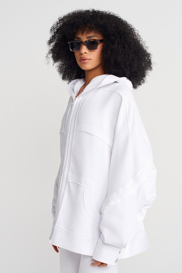 NU Pocket-Detail Jacket Off White