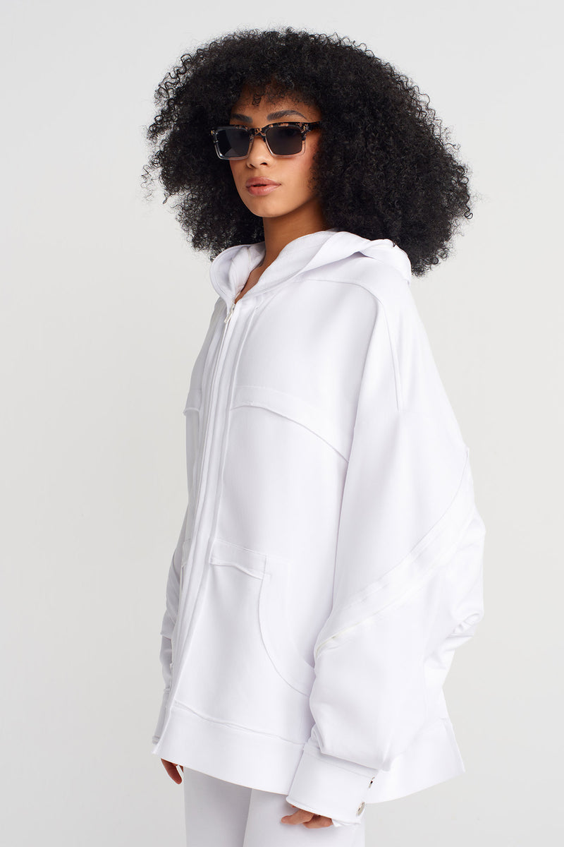 NU Pocket-Detail Jacket Off White