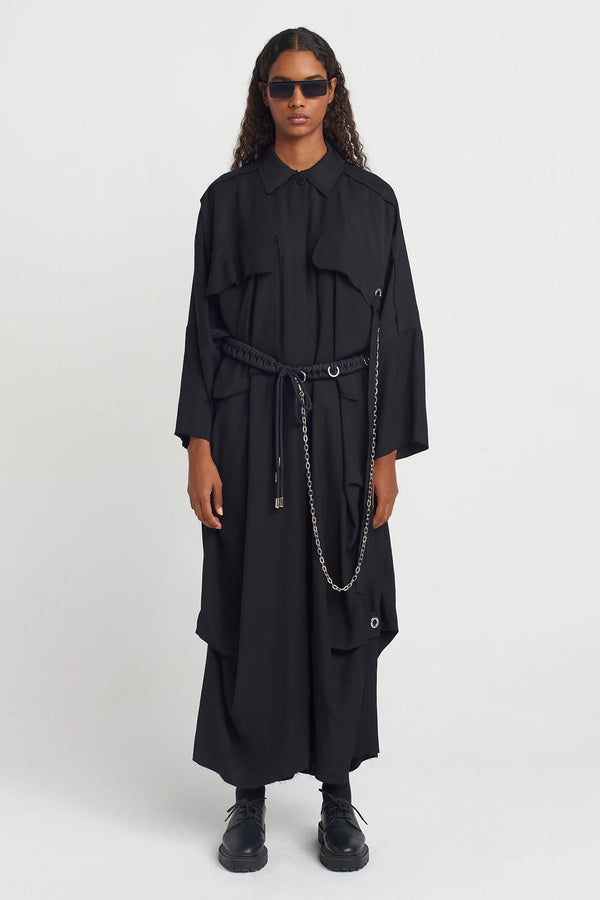 NU Chain Detail Belt Black