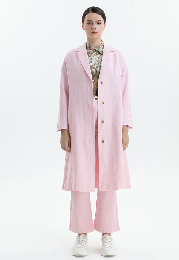 Choice Denim High Waist Trouser Pink